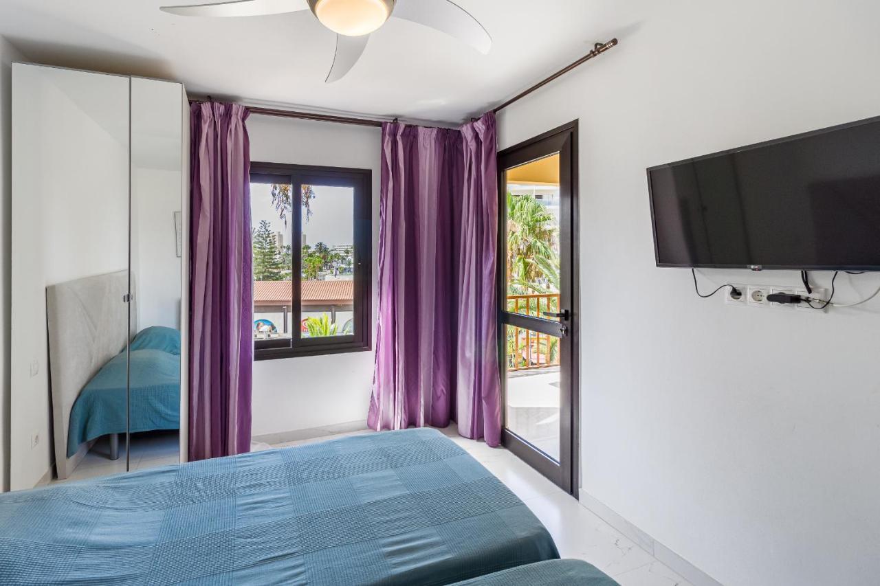 Amazing 3 Bedroom Apartment On The First Line Of The Best Las Americas Beach, Air Conditioner And Terrace Ocean View Playa de las Americas  Esterno foto